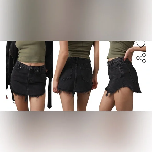 FREE PEOPLE SKY HIGH MINI SKIRT SIZE 14 BNWT - Picture 3 of 7